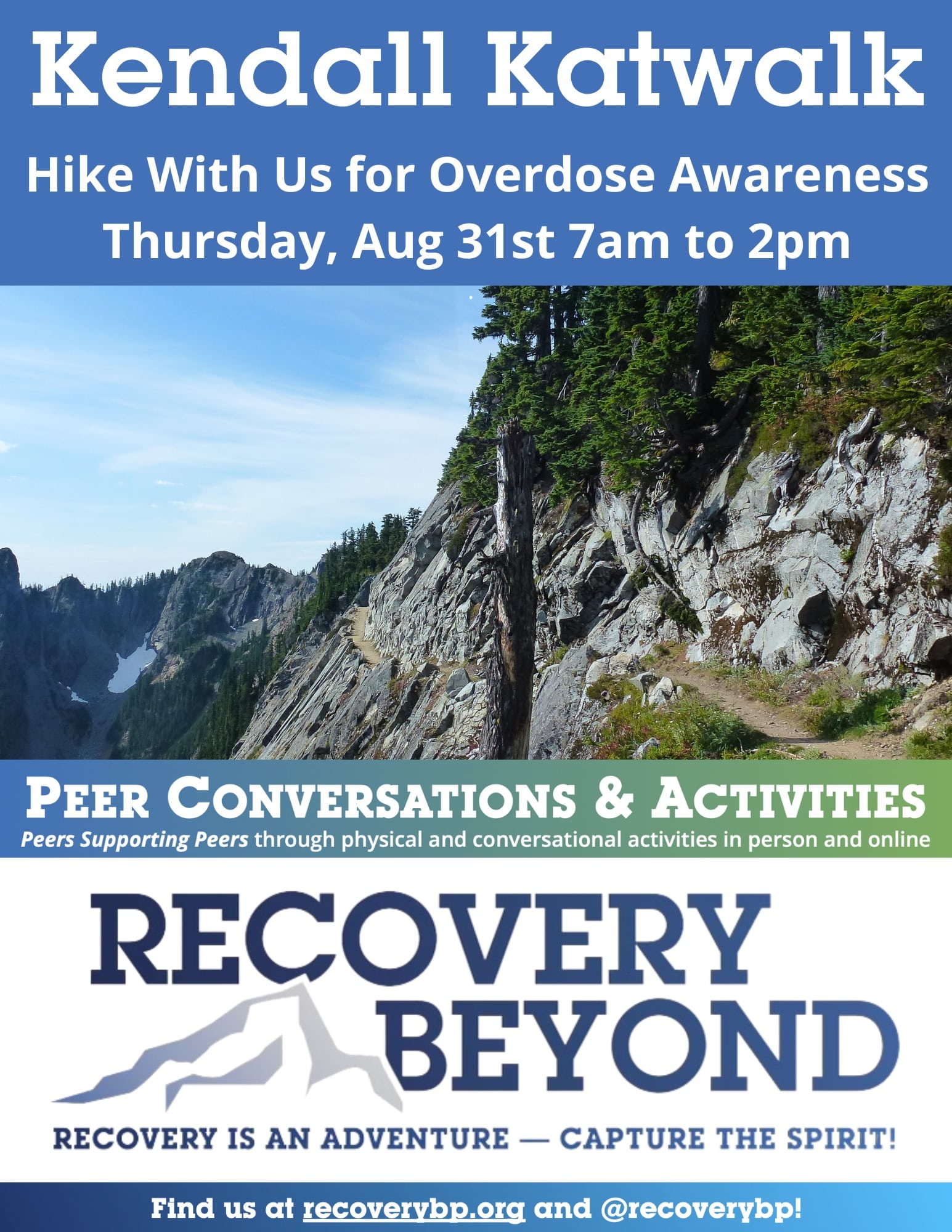 Kendall Katwalk - Hike With Us for Overdose Awareness - Recovery Beyond